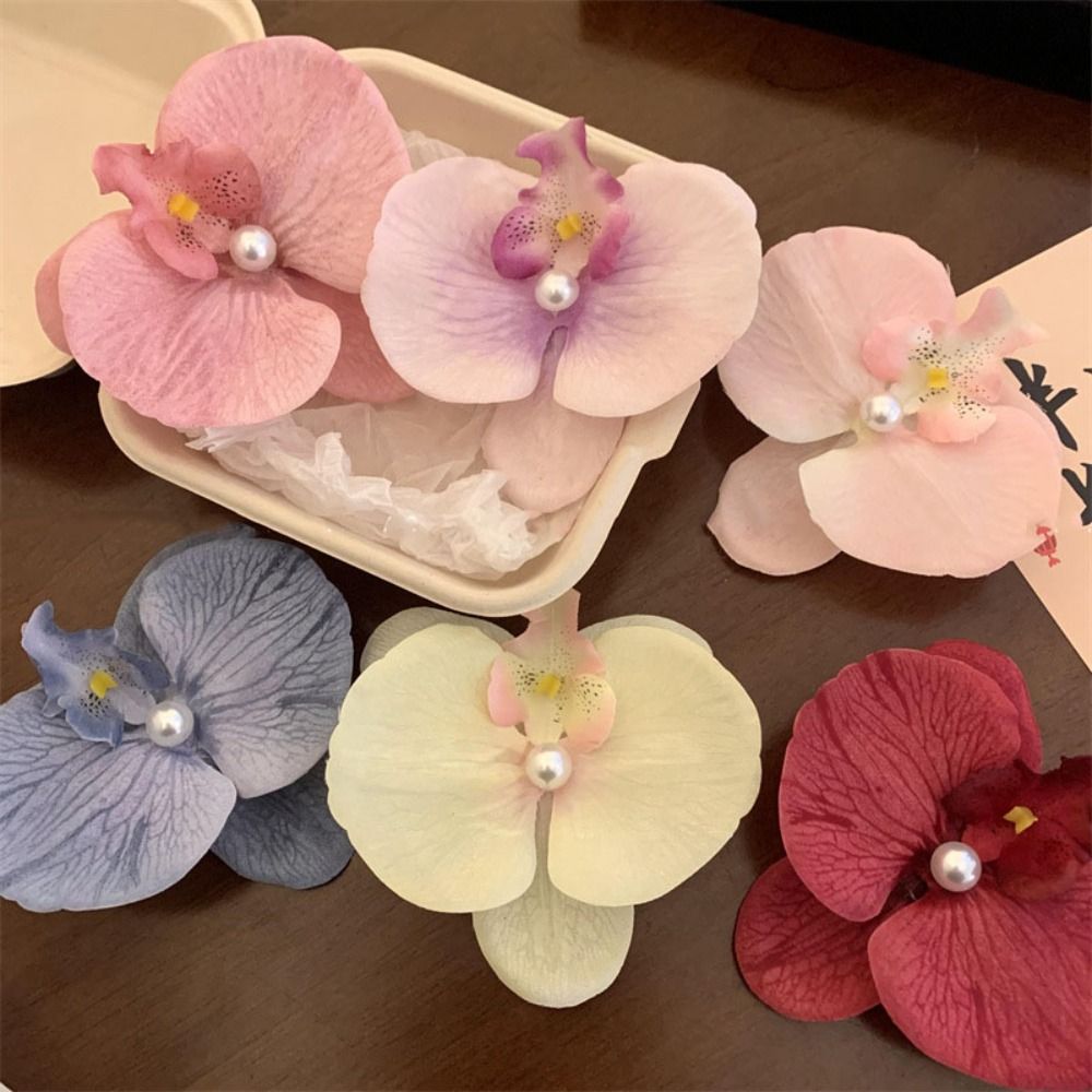 Orchid Phalaenopsis - กิ๊บติดผมกล้วยไม้ฟาแลนนอปซิส กิ๊บติดผมรูปผีเสื้อ อุปกรณ์ตกแต่งผม เครื่องมือจัดแต่งทรงผม กิ๊บติดผมรูปโบว์ กิ๊บติดผมรูปดอกไม้