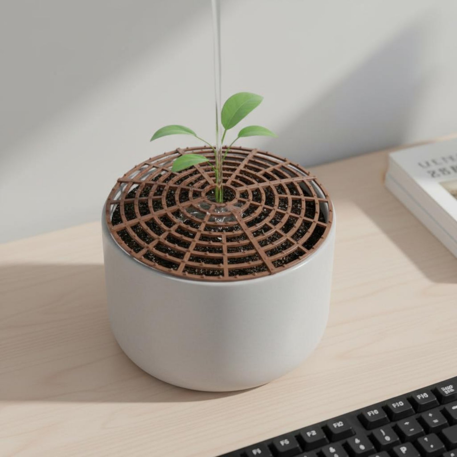 The Plant Parent - ฝาครอบดินกระถางต้นไม้ ฝาครอบดินกระถางดอกไม้ ทนทานต่อสภาพอากาศ ป้องกันสัตว์เลี้ยงขุดดิน ตาข่ายระบายอากาศ ป้องกันแมวขุดดิน