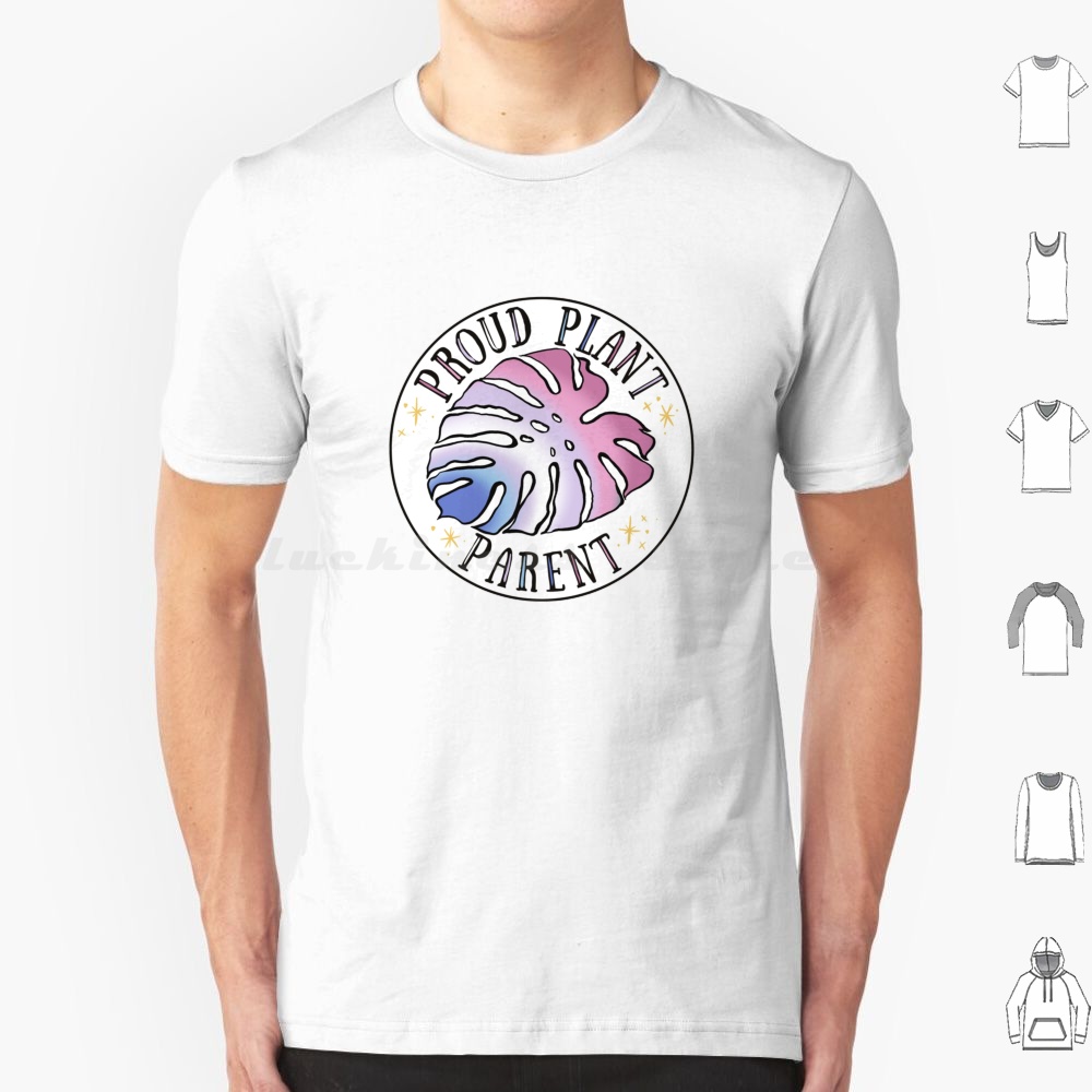 The Plant Parent - เสื้อยืดพ่อแม่ของคนรักต้นไม้ ไซส์ 6XL ผ้าฝ้าย เสื้อยืดเท่ๆ ลายต้นไม้