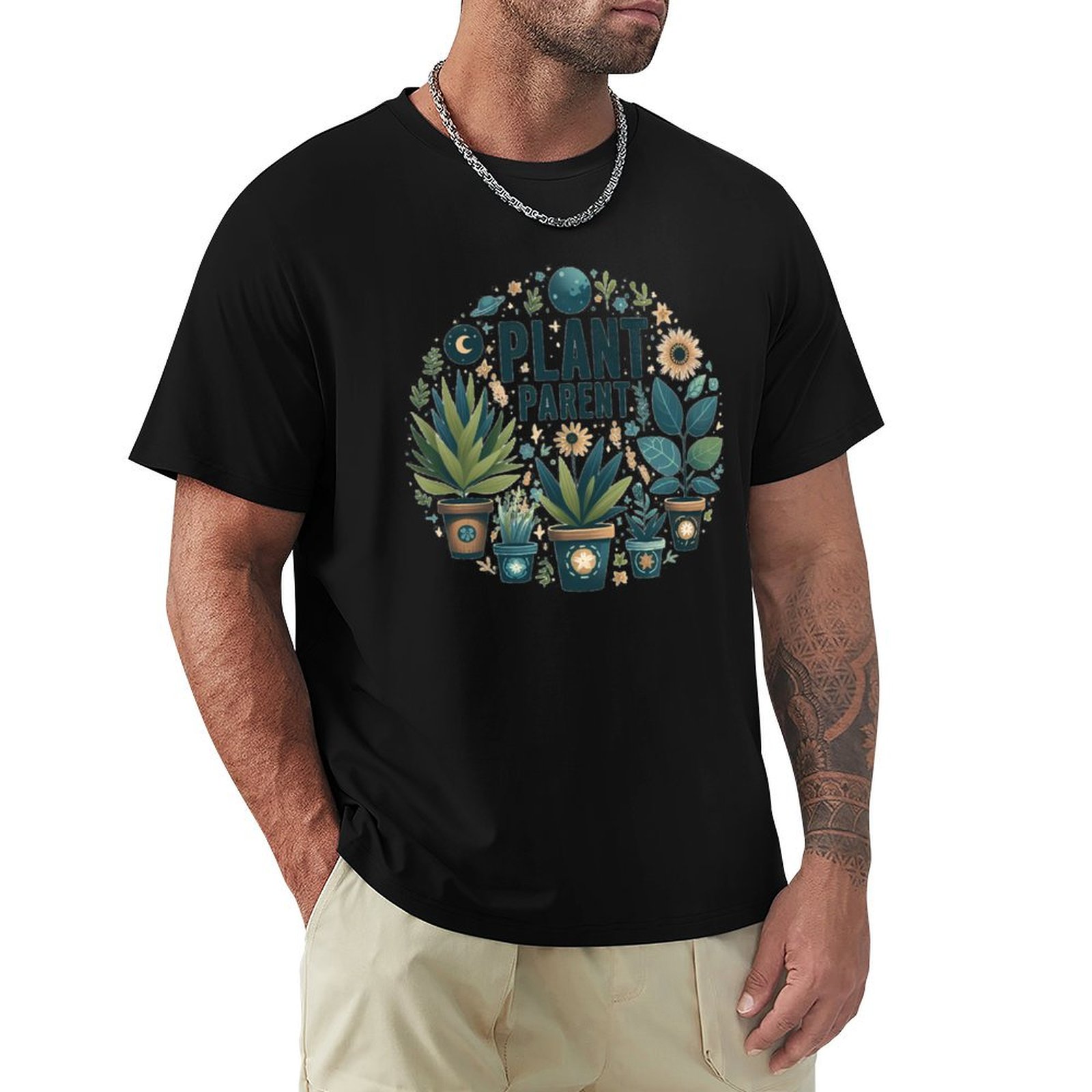 Plant Parent Shirt - เสื้อยืดลายพิมพ์ศิลปะสำหรับคนรักต้นไม้ สไตล์ลำลอง