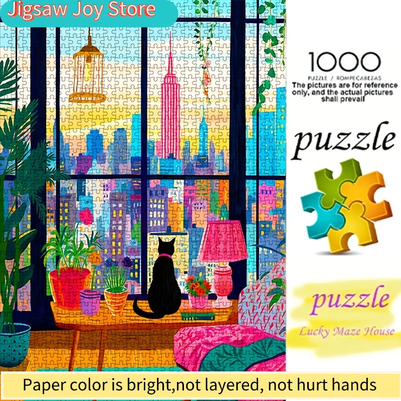 ปริศนากระดาษ DIY, วิวกลางคืนขอ - The Plant Parent บทวิจารณ์และราคา