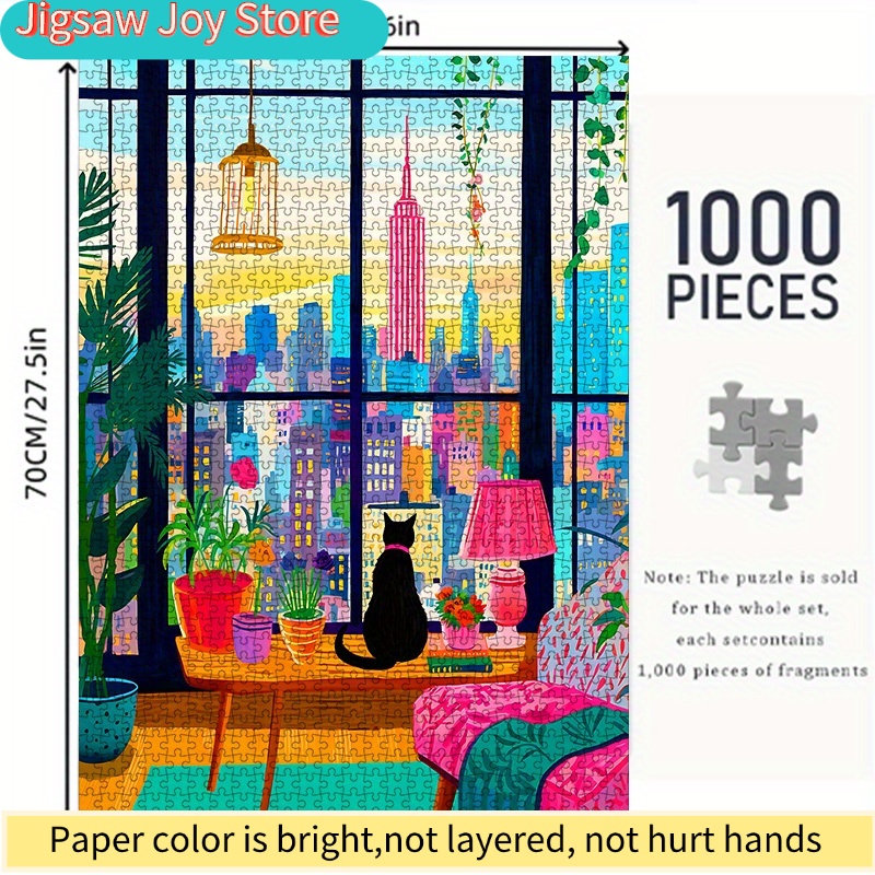 ปริศนากระดาษ DIY, วิวกลางคืนขอ - The Plant Parent บทวิจารณ์และราคา