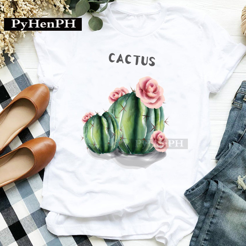 เสื้อยืดแฟชั่นลายกระบองเพชร แข - The Plant Parent บทวิจารณ์และราคา