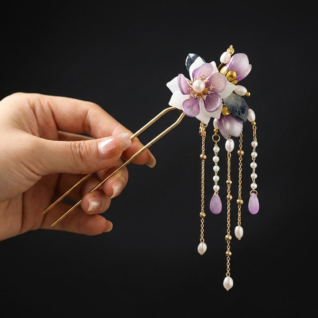 กิ๊บติดผมรูปตัว U ทำจากโลหะผสม - Orchid Phalaenopsis บทวิจารณ์และราคา