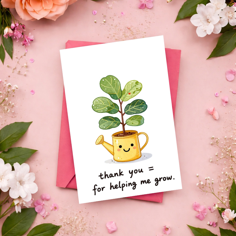 การ์ดขอบคุณแสนหวานและอบอุ่น 1  - The Plant Parent บทวิจารณ์และราคา