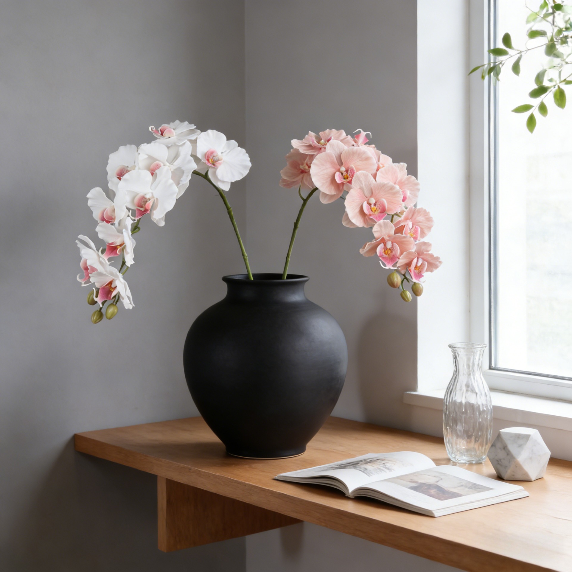 กล้วยไม้ฟาแลนนอปซิสประดิษฐ์สไต - Orchid Phalaenopsis บทวิจารณ์และราคา