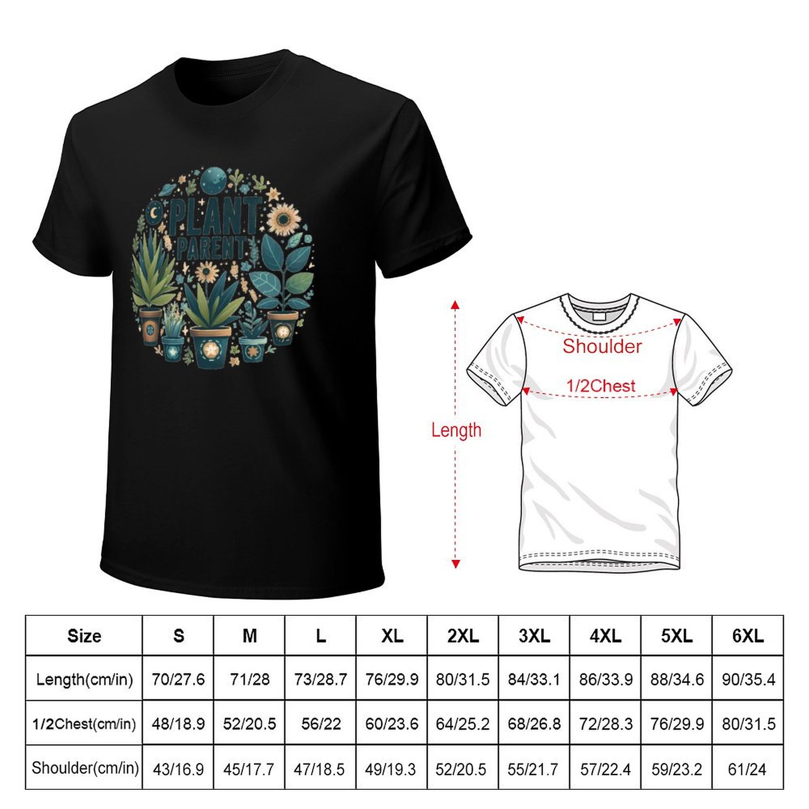 เสื้อยืดลายพิมพ์ศิลปะสำหรับคนร - Plant Parent Shirt บทวิจารณ์และราคา
