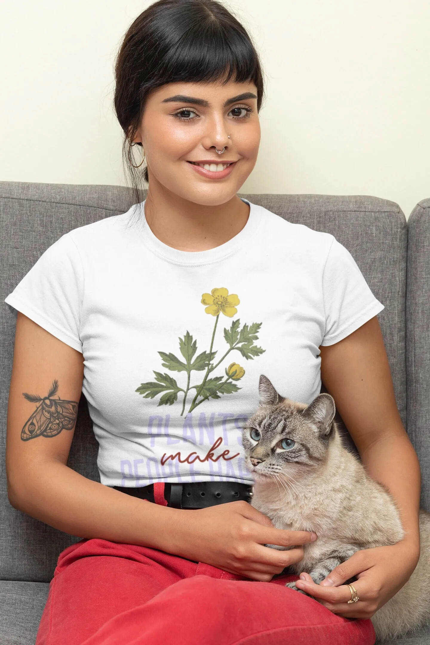 พืชทำให้คนมีความสุข เสื้อยืดลา - Plant Parent Shirt บทวิจารณ์และราคา