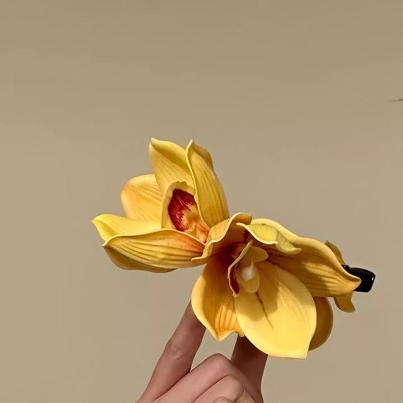 กิ๊บติดผมรูปดอกกล้วยไม้ขนาดใหญ - Orchid Phalaenopsis บทวิจารณ์และราคา